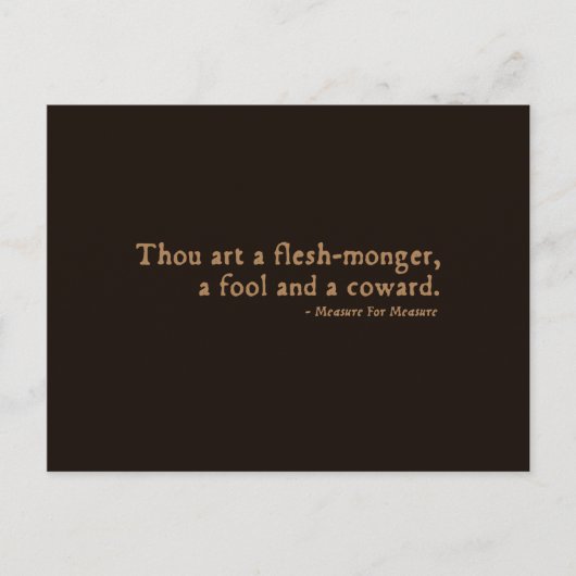 侮辱を計る ポストカード (正面)