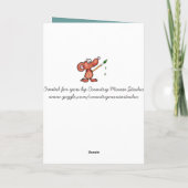 侮辱的なかわいいフクロウ誕生日カード カード (裏面)