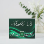 侯爵グリーンジュエルテーブルナンバー ポストカード (スタンド正面)