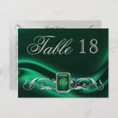 侯爵グリーンジュエルテーブルナンバー ポストカード (正面/裏面)