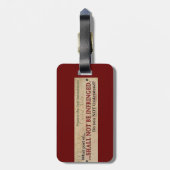 侵されません ラゲッジタグ (裏面縦)