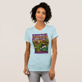 侵入される独占記事! 喜劇的なワイシャツ(女性) Tシャツ (正面フル)