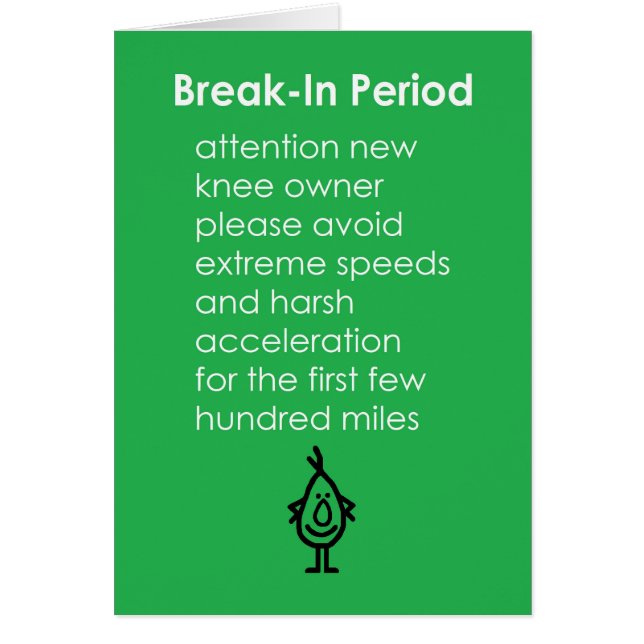 侵入の期間-おもしろいな膝の取り替えの詩 (正面)