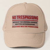 侵入帽子なし キャップ (正面)