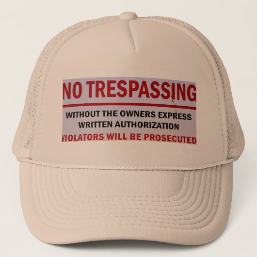 侵入帽子なし キャップ (正面)