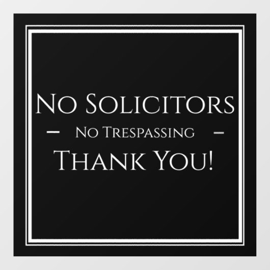 侵入禁止シール - 窓用貼り紙 ウィンドウサイン (シート)