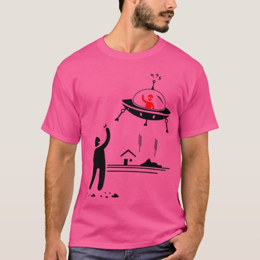 侵入者がUfoの人々を盗む Tシャツ (正面)