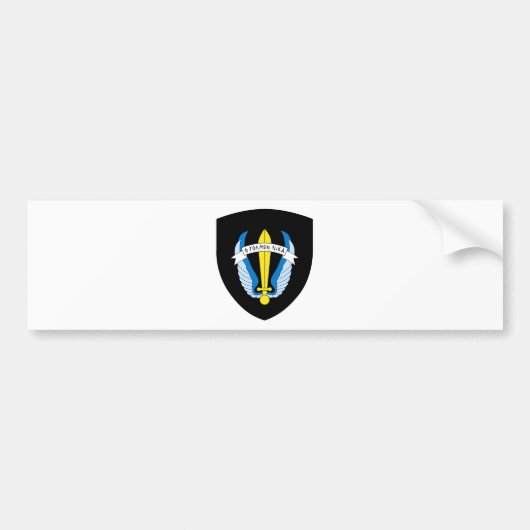 侵入者は紋章ギリシャを強制します バンパーステッカー (正面)