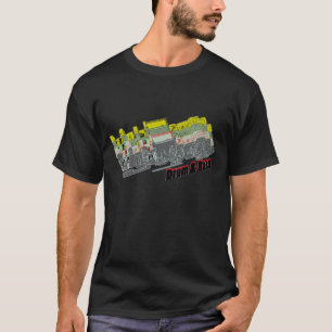 「侵入」高位メンズTシャツ(暗い) Tシャツ