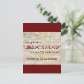 侵害してはならない ポストカード (スタンド正面)