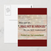 侵害してはならない ポストカード (正面/裏面)