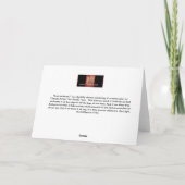 侵害 – グリーティングカード,オリジナルのアートワーク サンキューカード (裏面)