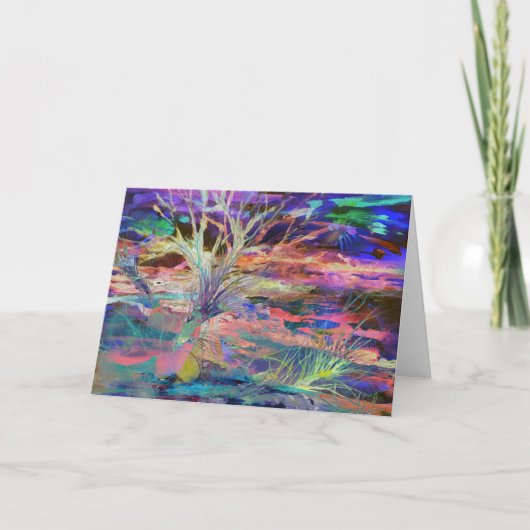 侵害 – グリーティングカード,オリジナルのアートワーク サンキューカード (正面)