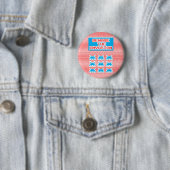 侵略に気を付け遊て、にストライプついて 缶バッジ (インサイチュ)