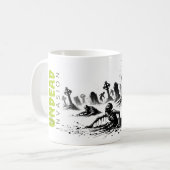 侵略完全に死んでいな軍 コーヒーマグカップ (正面左)