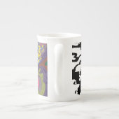 「侵略」抽象芸術芸術 ボーンチャイナマグカップ (裏面)