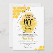 便りの少しは郵便でシャワーを浴びる途中だ 招待状 (正面)