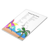 便利なキャンプの梱包チェックリスト ノートパッド (アングル)