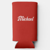 便利なギフトの名前を個人用カスタムに設定する（高） スリム缶クーラー (裏面)