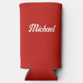 便利なギフトの名前を個人用カスタムに設定する（高） スリム缶クーラー (正面)