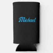 便利なギフトの名前を個人用カスタムに設定する（高） スリム缶クーラー (裏面)