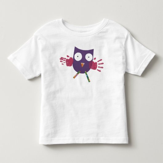 便利なフクロウ-幼児 トドラーTシャツ (正面)