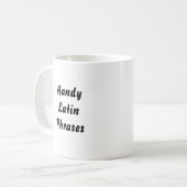 便利なラテン系の句のマグ コーヒーマグカップ (正面左)