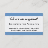 便利な人は専門の名刺を整備します 名刺 (裏面)