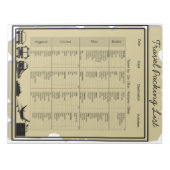 便利な旅行梱包チェックリスト ノートパッド (正面)