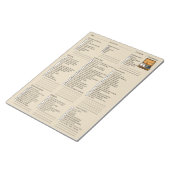 便利な旅行梱包チェックリスト ノートパッド (アングル)