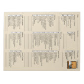 便利な旅行梱包チェックリスト ノートパッド (正面)