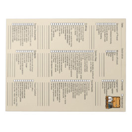 便利な旅行梱包チェックリスト ノートパッド