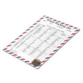 便利な旅行梱包チェックリスト ノートパッド (アングル)