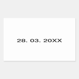 便利な編集可能な個人用テキスト 長方形シール