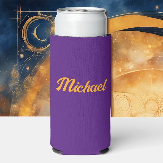 便利な贈り物に名前をパーソナライズカスタムトールセル スリム缶クーラー