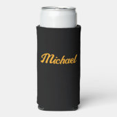 便利な贈り物に名前をパーソナライズカスタムトールセル スリム缶クーラー (Seltzer正面)