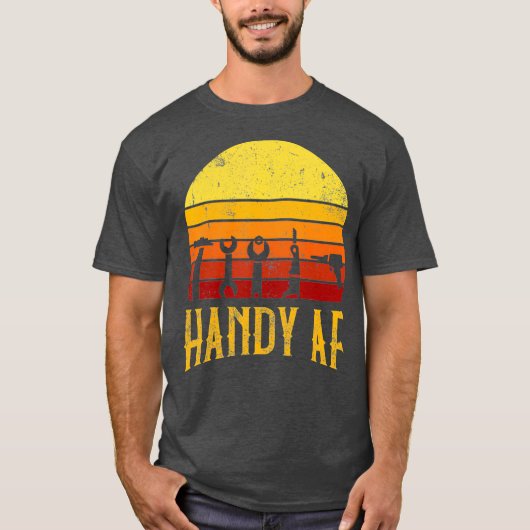 便利なAF手作り木工機械パワー Tシャツ (正面)
