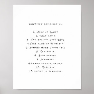 便利やる気を起こさせるな毎日のリマインダーを持つポスター。 ポスター