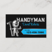 便利便修理および保守サービス黒&青 名刺 (正面)