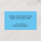 便利便修理・保守サービス青いラベル 名刺 (裏面)