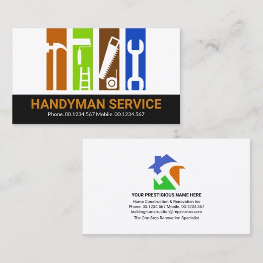 便利便器改装ストライプ改造 名刺 (正面/裏面)