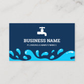 便利便水管タップネイビーブループラマー 名刺 (正面)