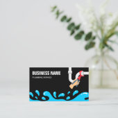 便利便水管黒配管工 名刺 (スタンド正面)