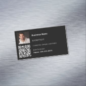 便利便黒写真QRコード マグネット名刺 (インサイチュ)