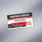 便利修正IT男の緊急の修復ブラックレッド マグネット名刺 (インサイチュ)