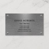 便利修理サービス金フェイク属 名刺 (裏面)