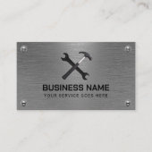 便利修理サービス金フェイク属 名刺 (正面)