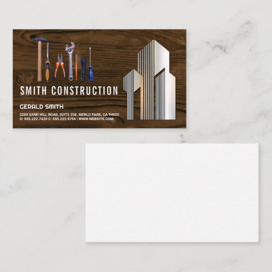 便利修理ツール | 建物ロゴ 名刺 (正面/裏面)