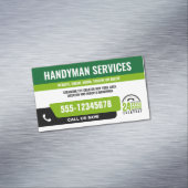 便利修理ブラックグリーン マグネット名刺 (インサイチュ)