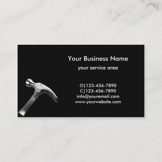 便利修理プロフェッショナル名刺 名刺 (裏面)